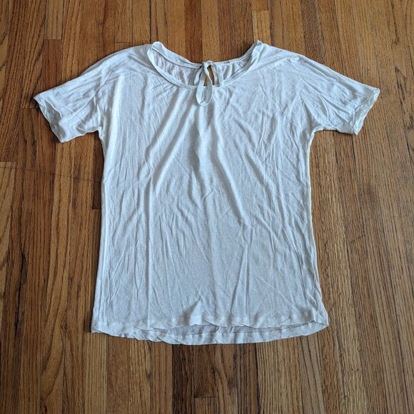 J Crew off white short sleeve T-Shirt - Picture 1 of 6